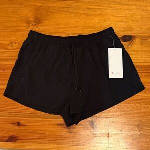 lululemon athletica Black Women's Athletic Shorts with Drawstring Waist